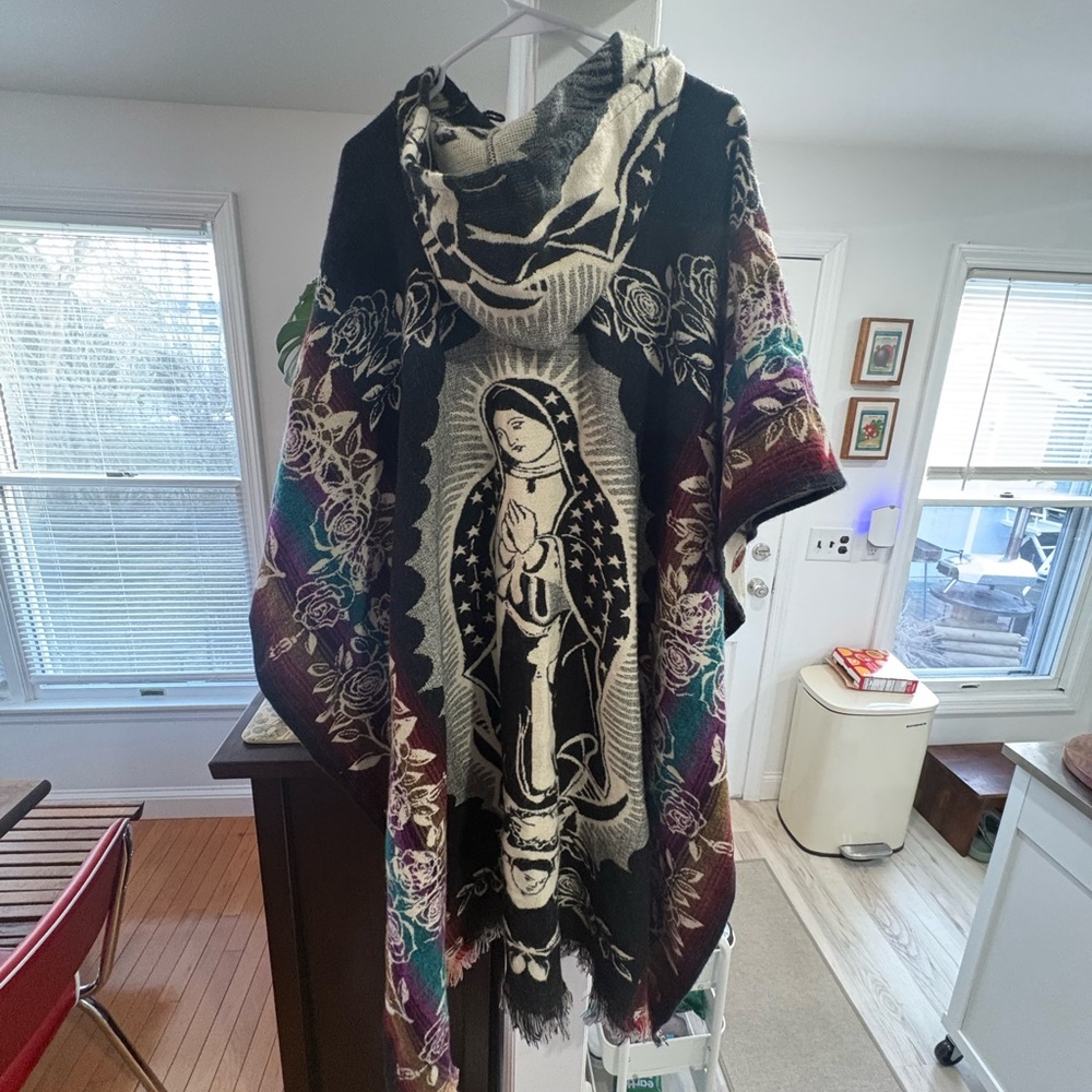 Colorful Ecuadorian Virgin Mary Poncho